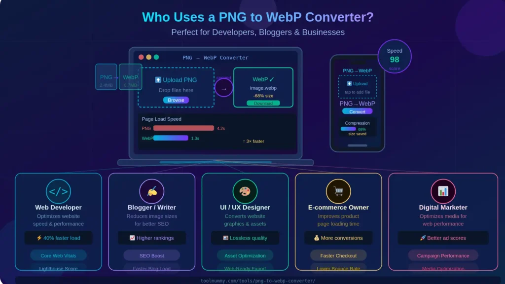 Who Uses a PNG to WebP Converter